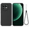 Realme GT 8 EIDERWOOD Silikone Bagside Cover m. Strop - Sort