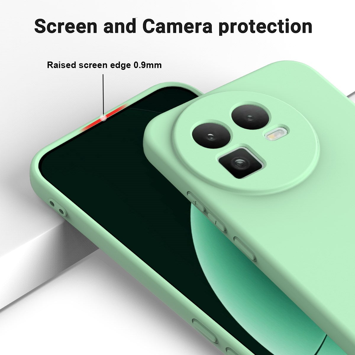 Realme GT 8 EIDERWOOD Silikone Bagside Cover m. Strop - Grøn