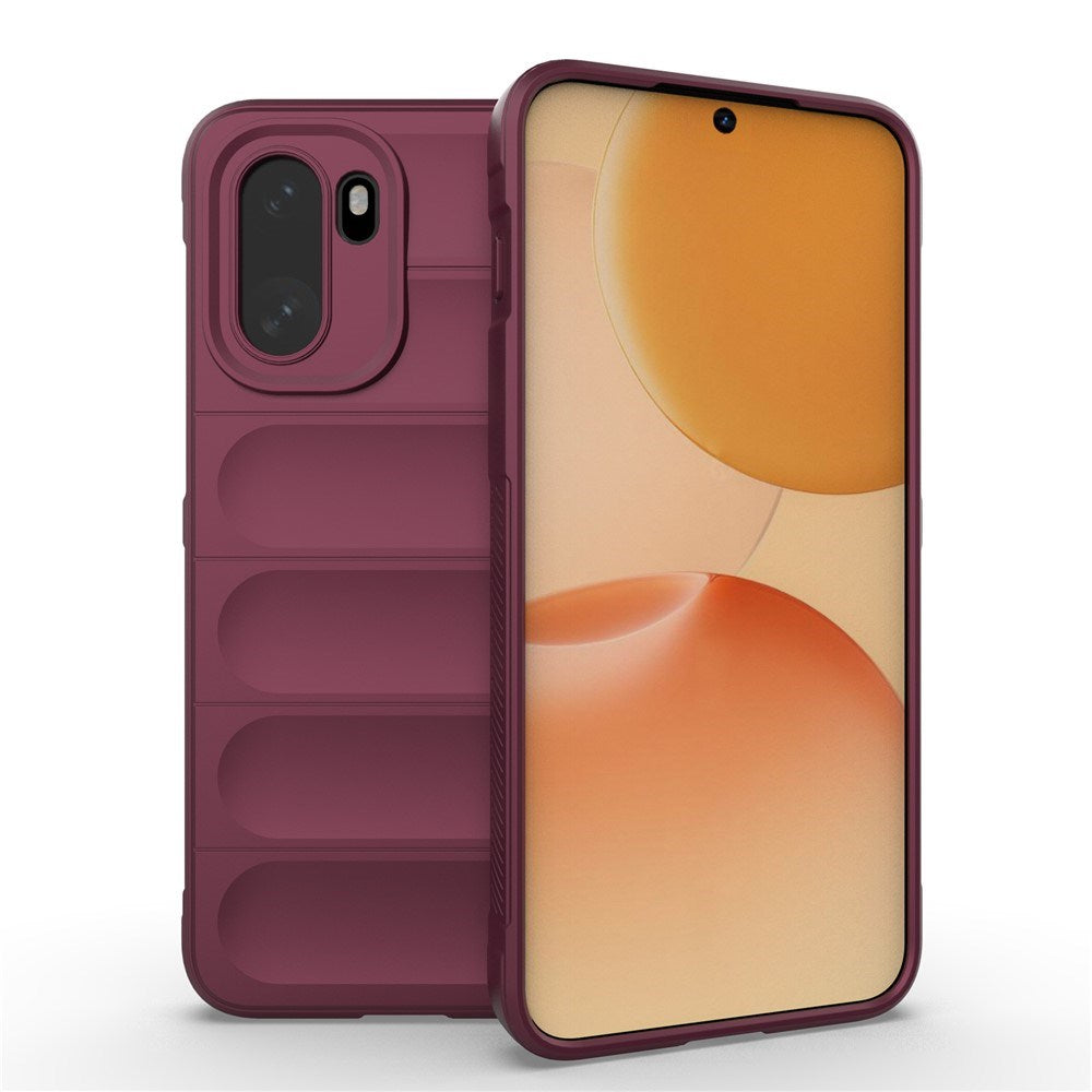 OnePlus 15R EIDERWOOD Fleksibelt Plast Bagside Cover - Mørkerød