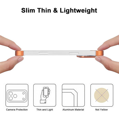 iPhone 17 Pro Max Todelt Bumper Cover m. Kameralinsebeskytter - Orange