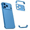 iPhone 17 Pro Max Todelt Bumper Cover m. Kameralinsebeskytter - Blå