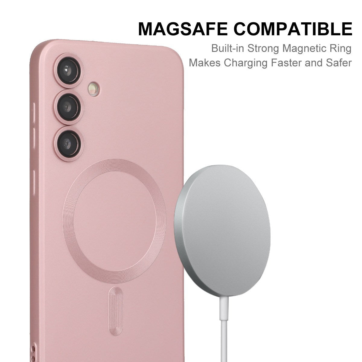 Samsung Galaxy A57 ENKAY Fleksibelt Plastik Mobilcover - MagSafe Kompatibel - Sort