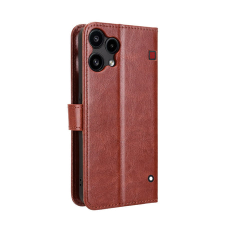 Nothing Phone (3a) Lite EIDERWOOD Kunstlæder Flip Cover - Strop - Brun