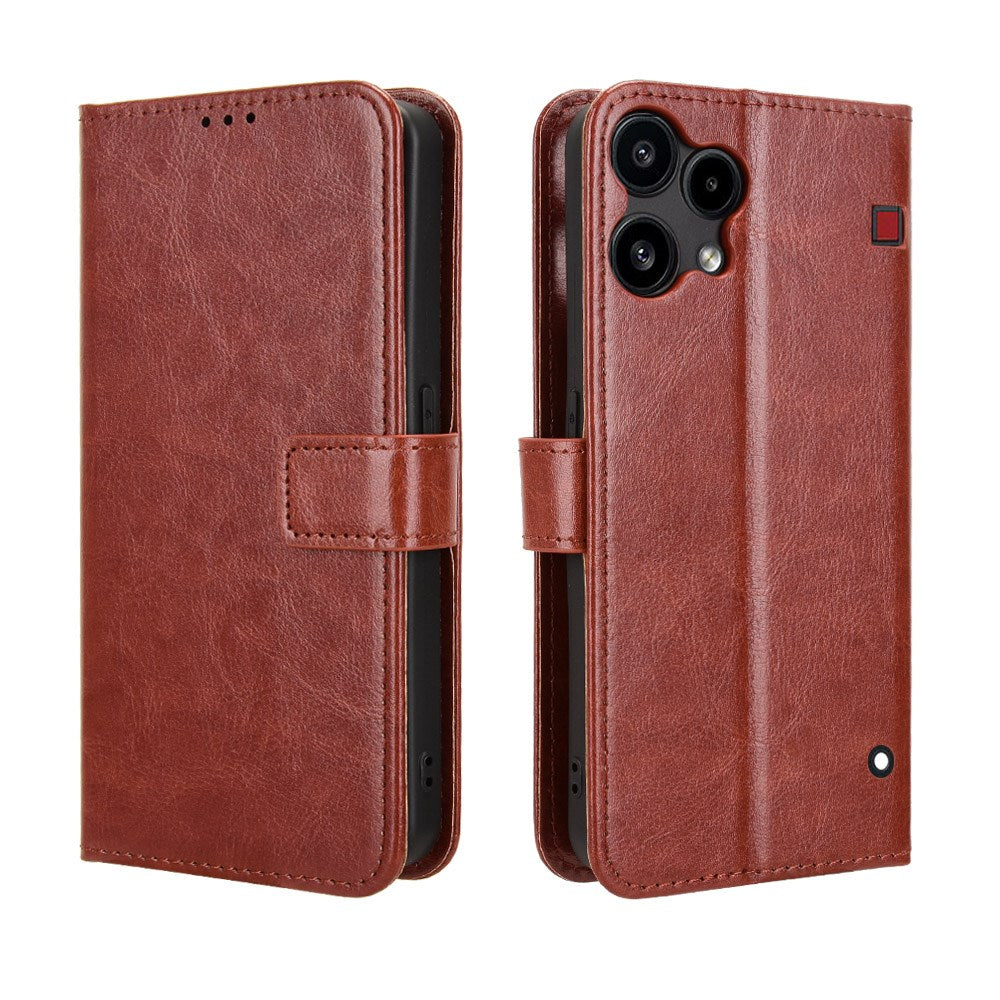 Nothing Phone (3a) Lite EIDERWOOD Kunstlæder Flip Cover - Strop - Brun