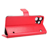 Nothing Phone (3a) Lite EIDERWOOD Kunstlæder Flip Cover - Strop - Rød
