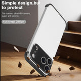 iPhone 17 Pro Todelt Bumper Cover m. Kameralinsebeskytter - Sort