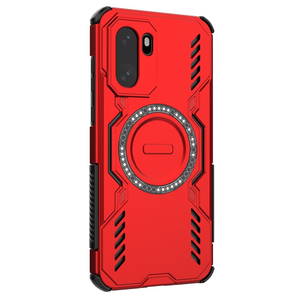 OnePlus 15R EIDERWOOD Håndværker Cover - Varmeafledning - MagSafe Kompatibel - Rød
