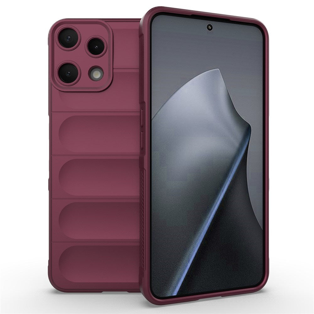 AMORUS Nothing Phone (3a) Lite Fleksibelt Plast Bagside Cover - Mørkerød