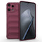 AMORUS Nothing Phone (3a) Lite Fleksibelt Plast Bagside Cover - Mørkerød