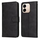 OPPO A6x EIDERWOOD Flip Cover i Kunstlæder - Sort