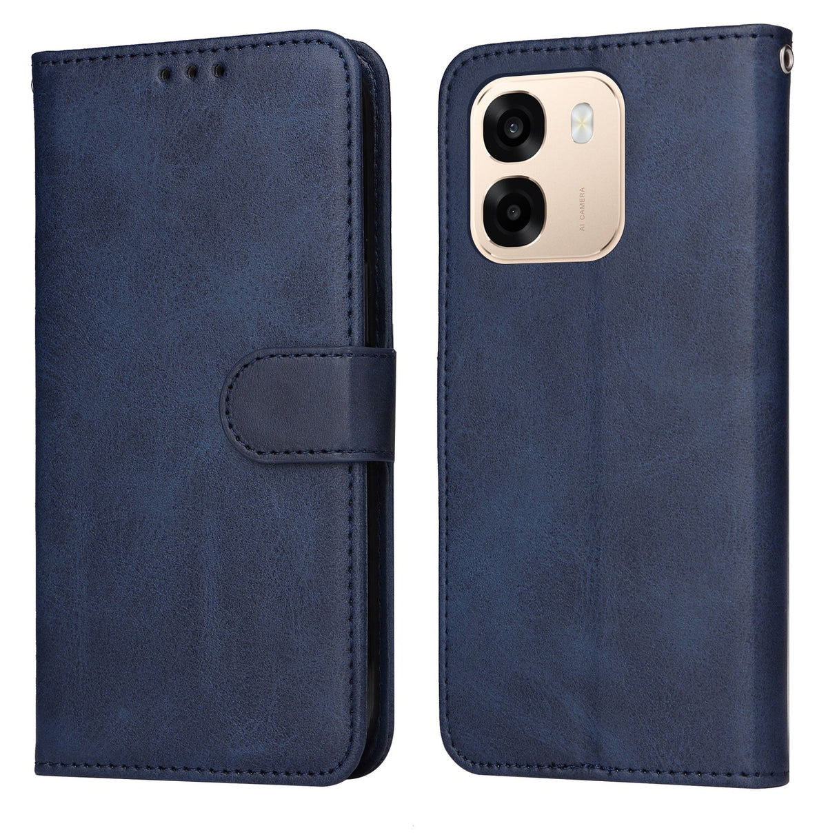OPPO A6x EIDERWOOD Flip Cover i Kunstlæder - Blå