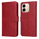 OPPO A6x EIDERWOOD Flip Cover i Kunstlæder - Rød