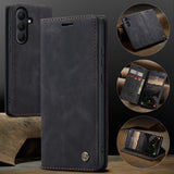 CASEME Samsung Galaxy S26 Kunstlæder Flip Cover m. Kortholder & Ståfunktion - Sort