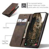 CASEME Samsung Galaxy S26 Kunstlæder Flip Cover m. Kortholder & Ståfunktion - Brun