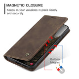 CASEME Samsung Galaxy S26 Kunstlæder Flip Cover m. Kortholder & Ståfunktion - Brun