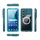 Samsung Galaxy S26 Ultra Redpebber Vandtæt Hybrid Plast Bagside Cover - MagSafe Kompatibel - Blå