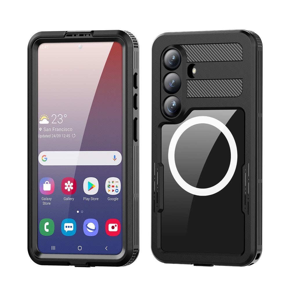 Samsung Galaxy S26 Redpebber Vandtæt Hybrid Plast Bagside Cover - MagSafe Kompatibel - Sort