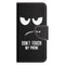 EIDERWOOD Samsung Galaxy S26 Kunstlæder Flip Cover - Mønster - Don't Touch My Phone