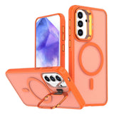Samsung Galaxy A37 EIDERWOOD Hybrid Mobilcover m. Kickstand - MagSafe Kompatibel - Orange