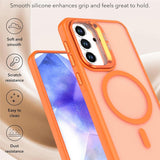 Samsung Galaxy A37 EIDERWOOD Hybrid Mobilcover m. Kickstand - MagSafe Kompatibel - Orange