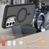Samsung Galaxy A37 EIDERWOOD Hybrid Mobilcover m. Kickstand - MagSafe Kompatibel - Sort