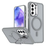 Samsung Galaxy A37 EIDERWOOD Hybrid Mobilcover m. Kickstand - MagSafe Kompatibel - Grå