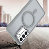 Samsung Galaxy A37 EIDERWOOD Hybrid Mobilcover m. Kickstand - MagSafe Kompatibel - Grå
