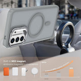 Samsung Galaxy A57 EIDERWOOD Hybrid Mobilcover m. Kickstand - MagSafe Kompatibel - Grå