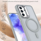 Samsung Galaxy A57 EIDERWOOD Hybrid Mobilcover m. Kickstand - MagSafe Kompatibel - Grå
