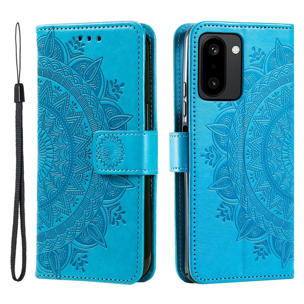 EIDERWOOD OnePlus 15R Kunstlæder Flip Cover - Mønster - Blå