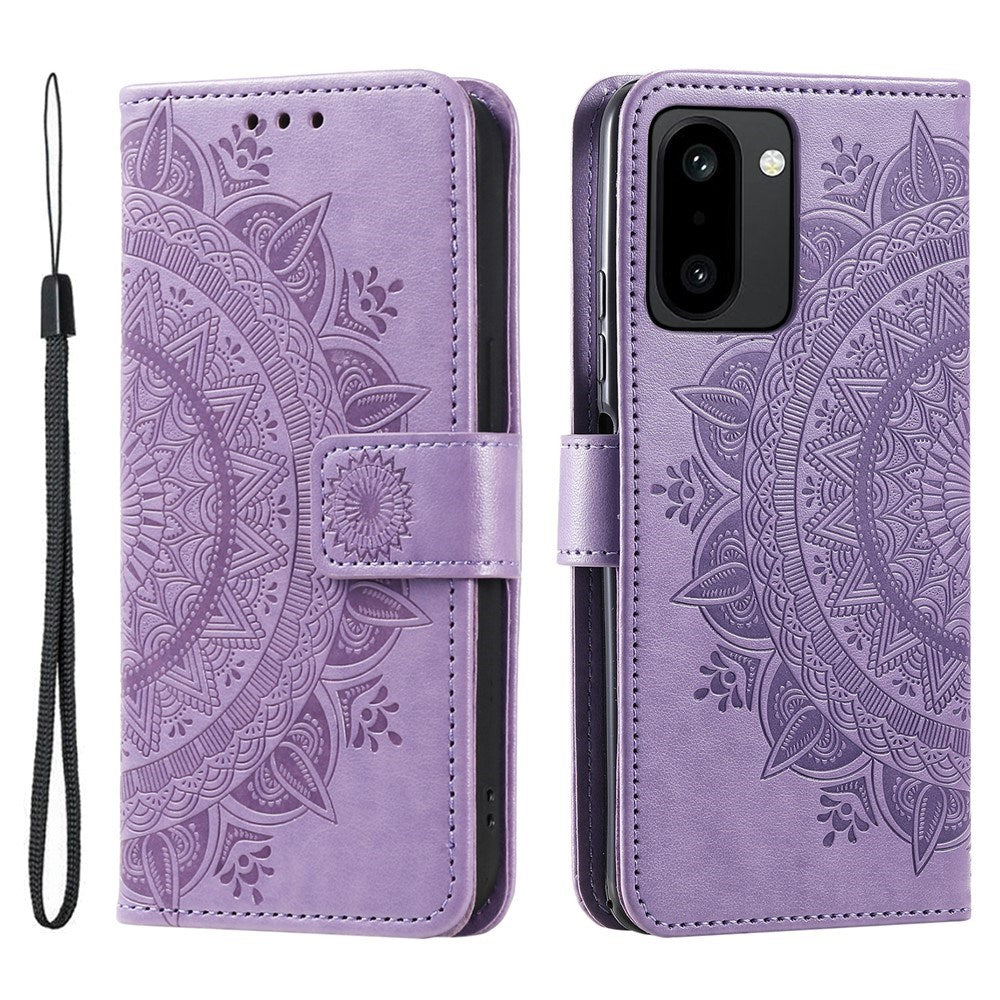 EIDERWOOD OnePlus 15R Kunstlæder Flip Cover - Mønster - Lilla