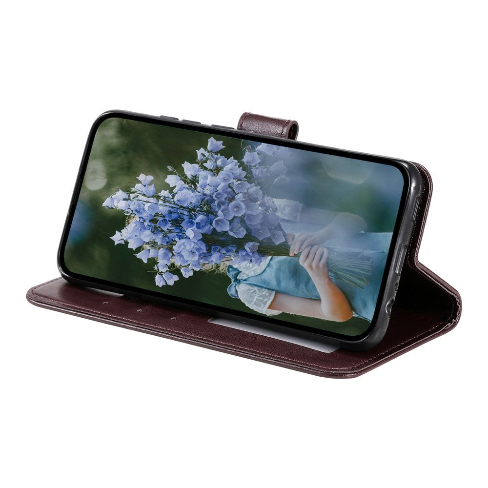 EIDERWOOD OnePlus 15R Kunstlæder Flip Cover - Mønster - Brun