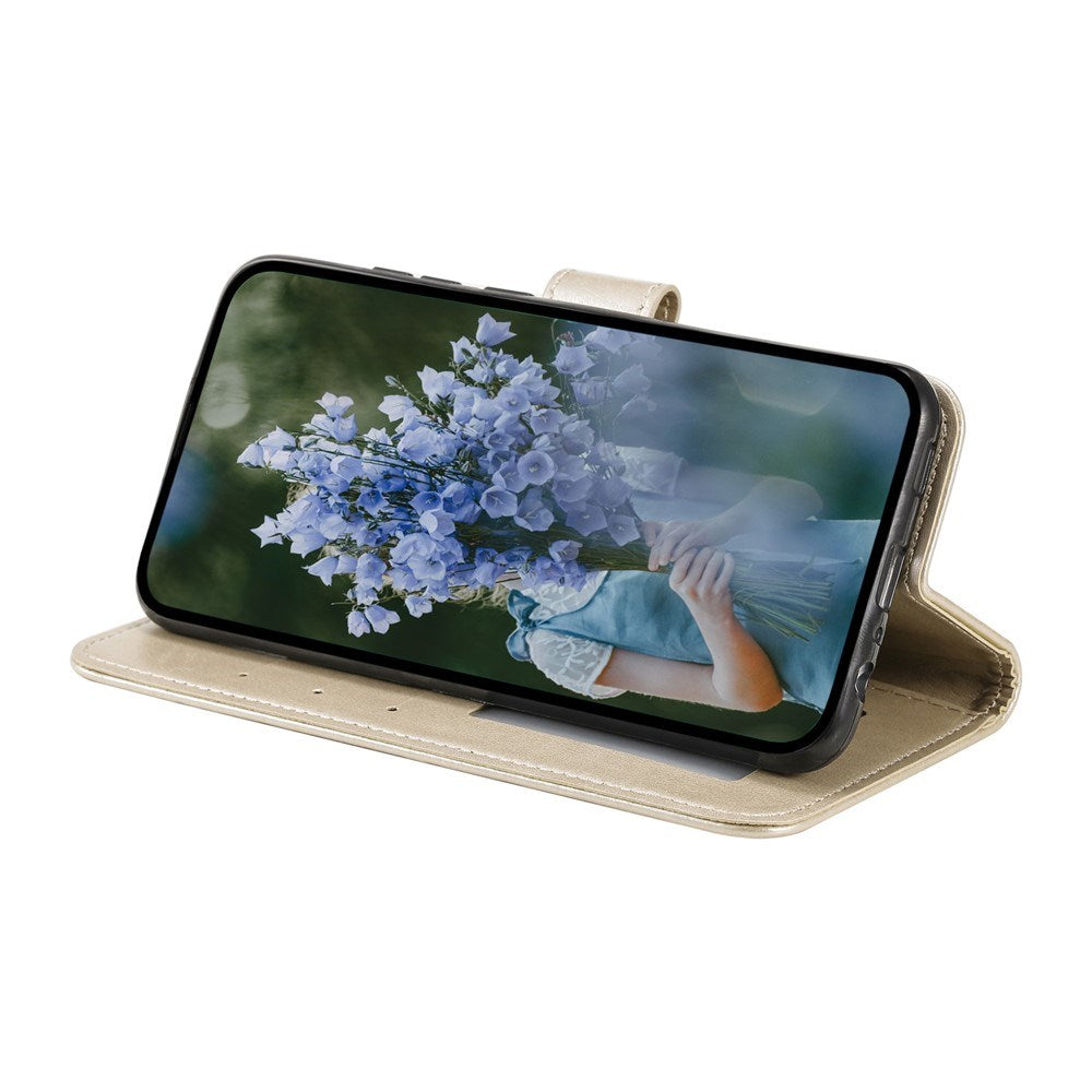 EIDERWOOD OnePlus 15R Kunstlæder Flip Cover - Mønster - Guld
