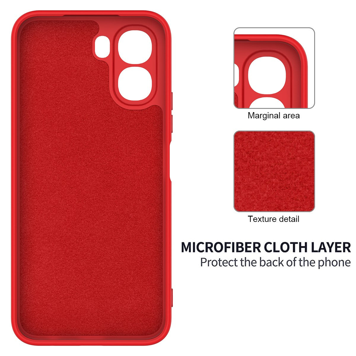 OPPO A6x EIDERWOOD Silikone Bagside Cover m. Strop - Rød