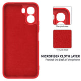 OPPO A6x EIDERWOOD Silikone Bagside Cover m. Strop - Rød
