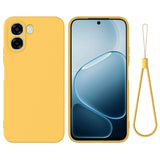 OPPO A6x EIDERWOOD Silikone Bagside Cover m. Strop - Gul