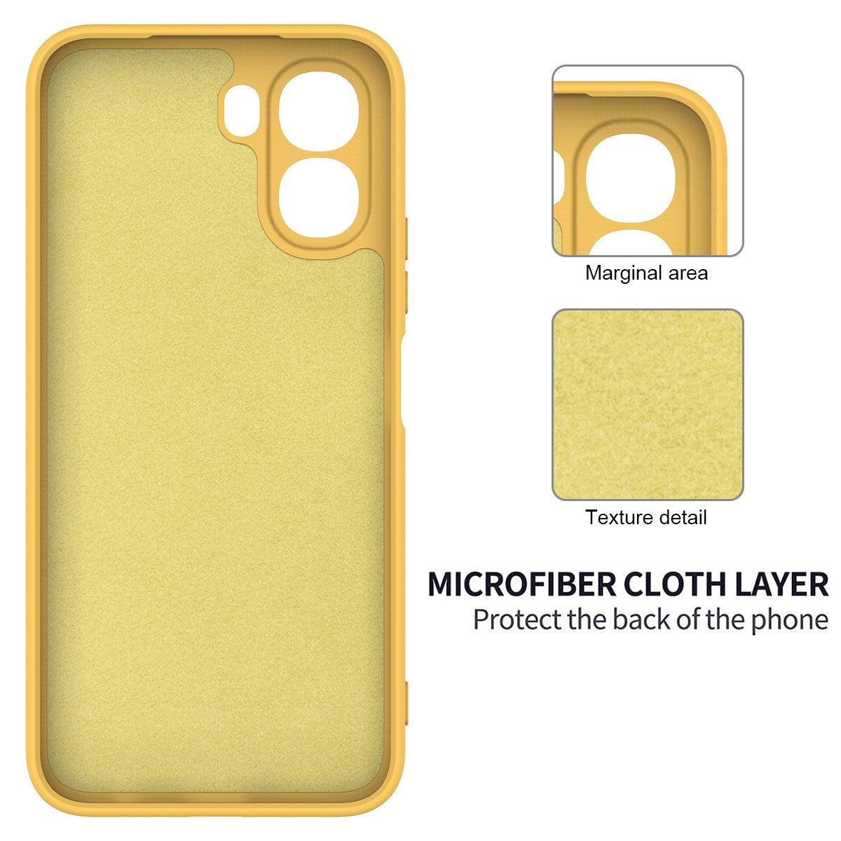 OPPO A6x EIDERWOOD Silikone Bagside Cover m. Strop - Gul