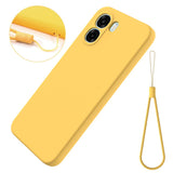 OPPO A6x EIDERWOOD Silikone Bagside Cover m. Strop - Gul