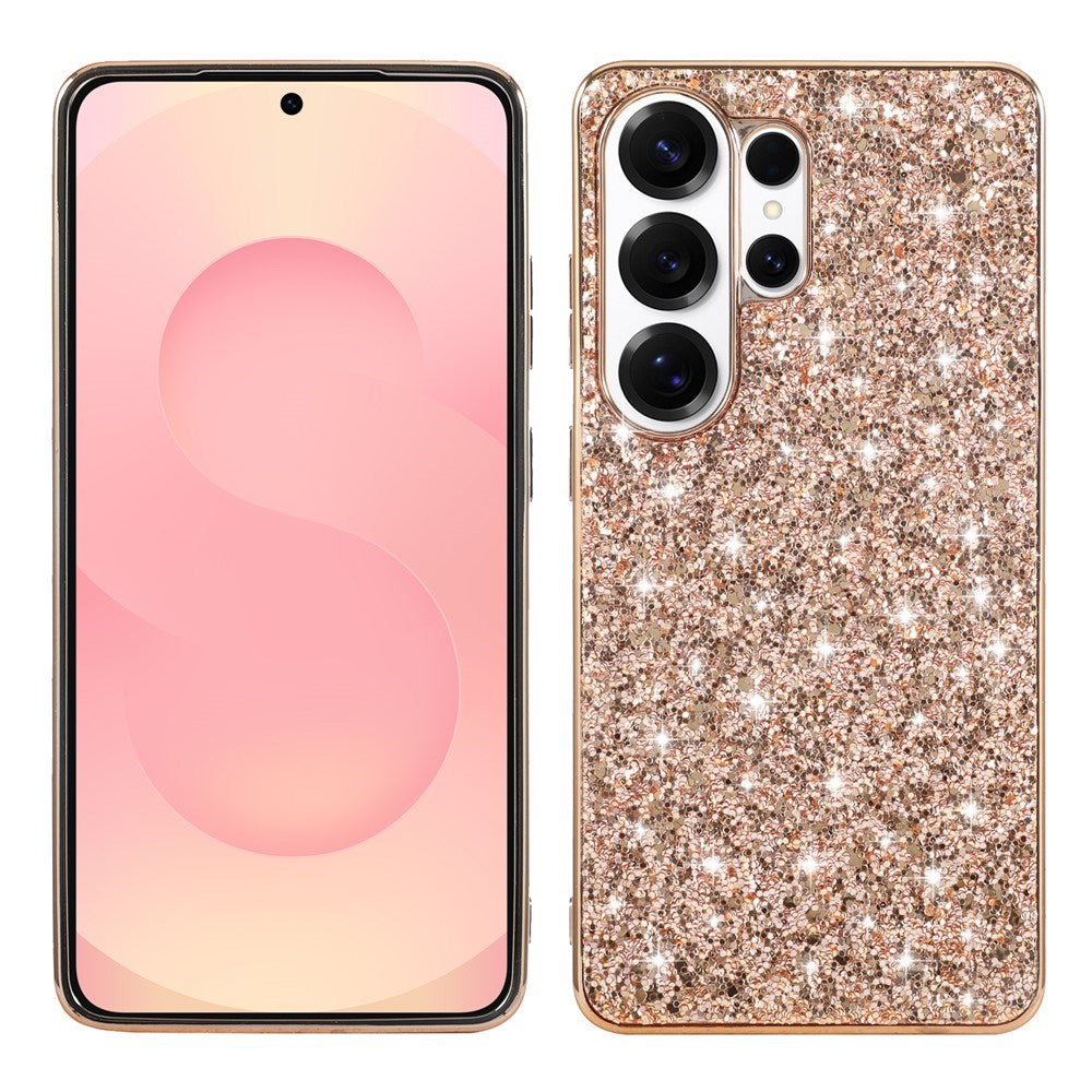 Samsung Galaxy S26 Ultra EIDERWOOD Hybrid Glitter Bagside Cover - Rose Gold