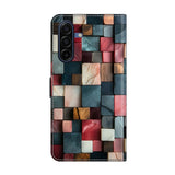 Samsung Galaxy A57 EIDERWOOD Kunstlæder Flipcover m. Indbygget Kortholder & Standerfunktion - Farverige Firkanter