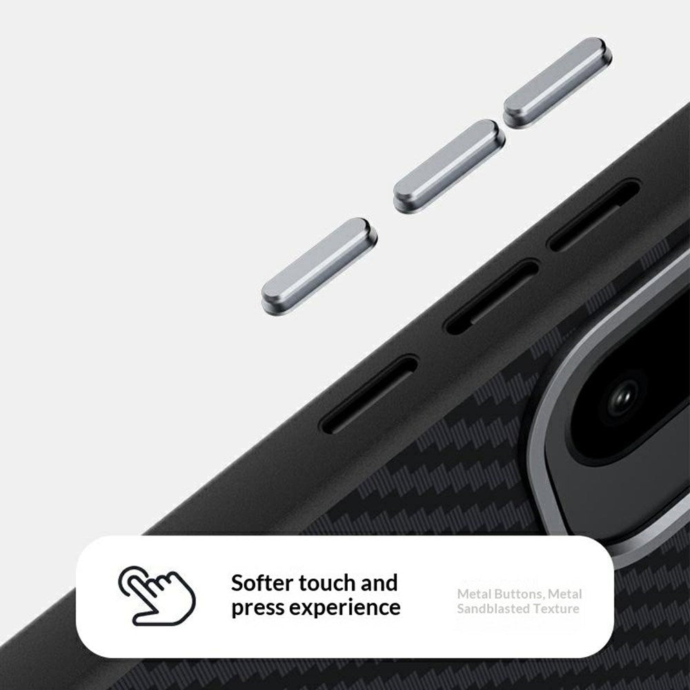 EIDERWOOD OnePlus 15R Carbon Cover - MagSafe Kompatibel - Sort / Sølv