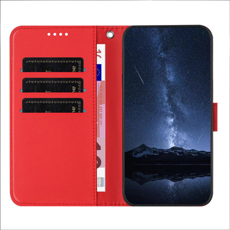 Xiaomi 17 Ultra EIDERWOOD Kunstlæder Flip Cover - Rød