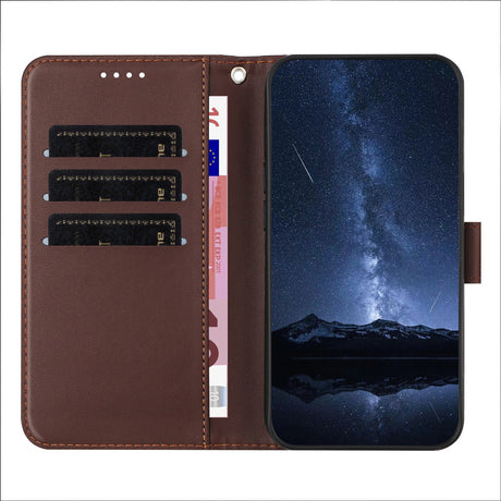 Xiaomi 17 Ultra EIDERWOOD Kunstlæder Flip Cover - Brun