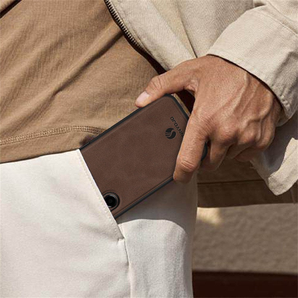 Samsung Galaxy A27 EIDERWOOD Hybrid Case med Kunstlæder - Sort