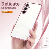 Samsung Galaxy A27 EIDERWOOD Fleksibelt Plastik Mobilcover - Blank Overflade - Gennemsigtig / Sølv