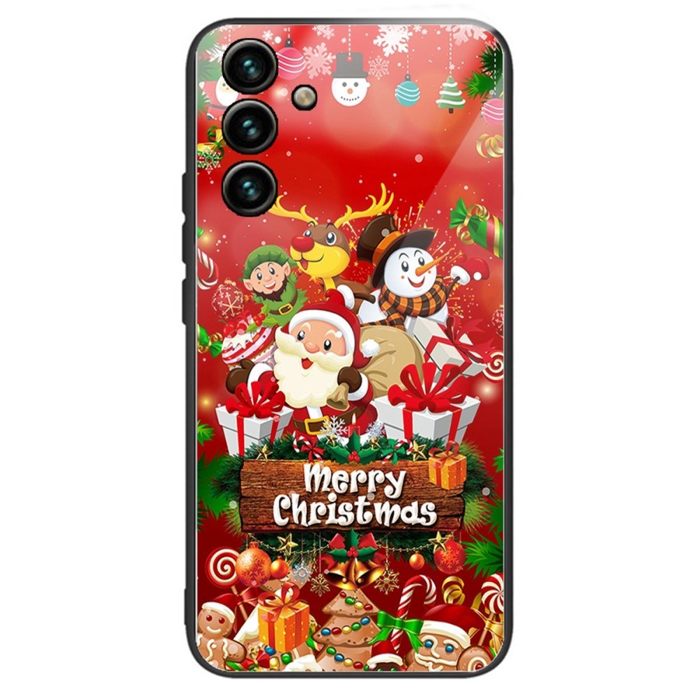 Samsung Galaxy A14 (5G) juledeksel m. Glassbakside - God jul