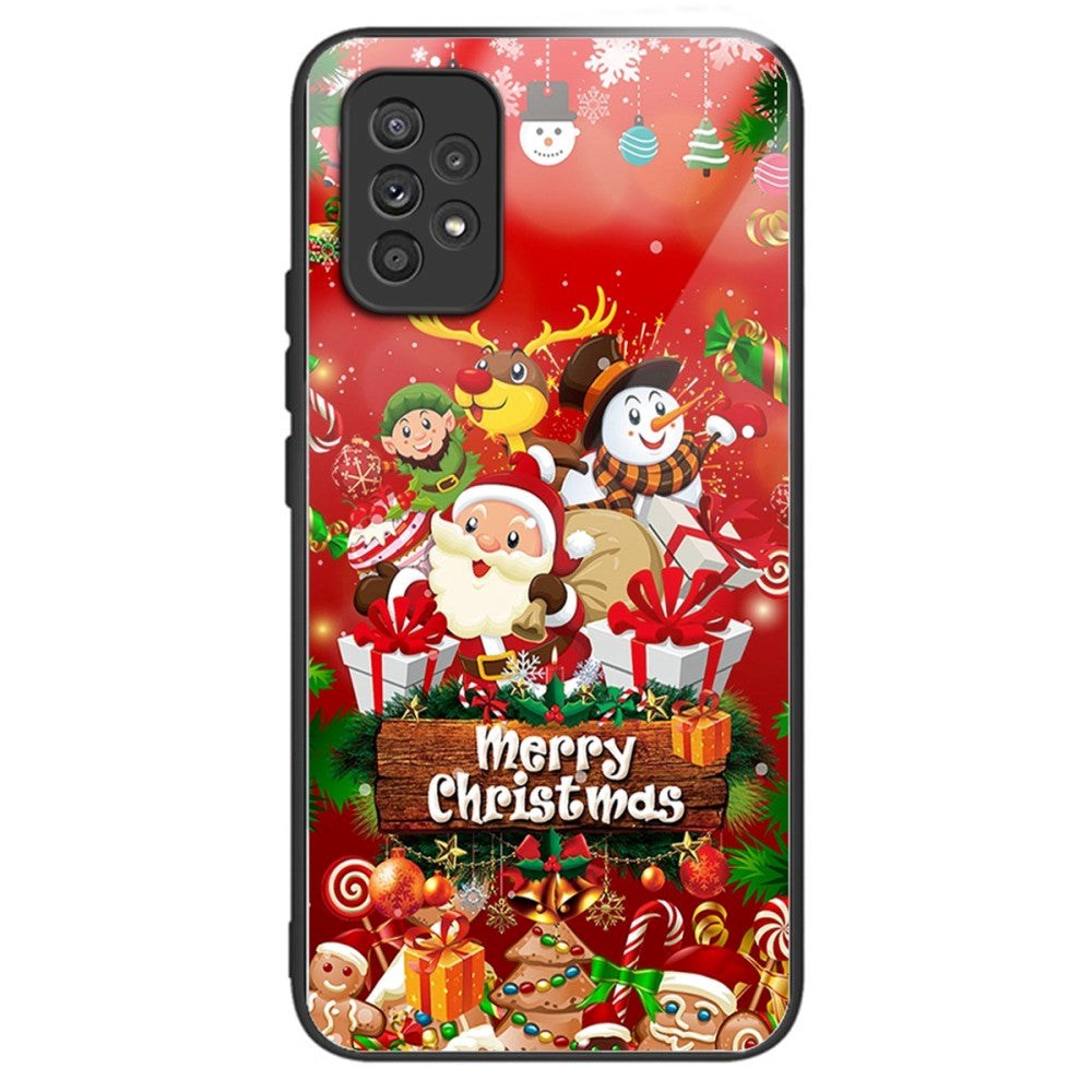 Samsung Galaxy A53 (5G) Jule Cover m. Glasbagside - Merry Christmas