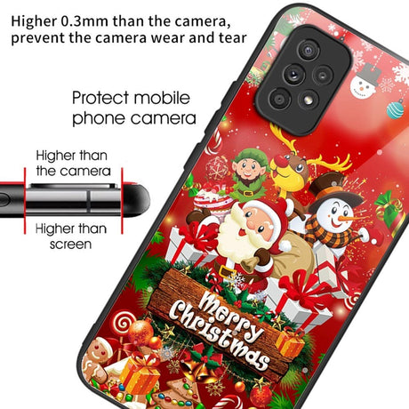 Samsung Galaxy A53 (5G) Jule Cover m. Glasbagside - Merry Christmas