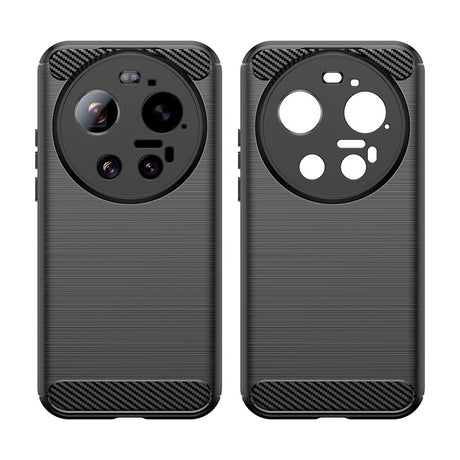 Xiaomi 17 Ultra EIDERWOOD Brushed Carbon Bagside Cover - Sort
