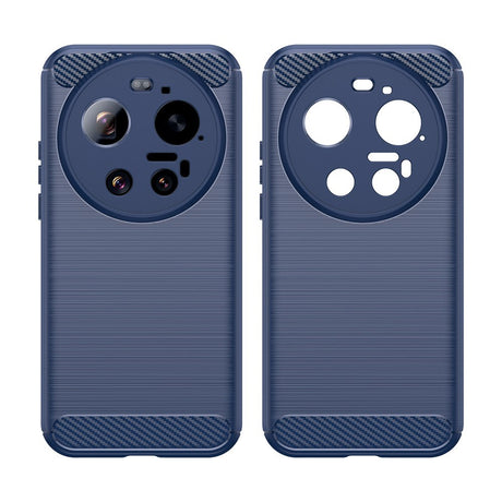Xiaomi 17 Ultra EIDERWOOD Brushed Carbon Bagside Cover - Blå